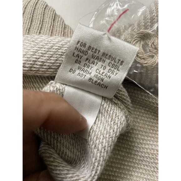 Peter Millar Luxury Cashmere Blend Sweater Tan 1/4 Zip Golf Men's Size X Large - Picture 7 of 9